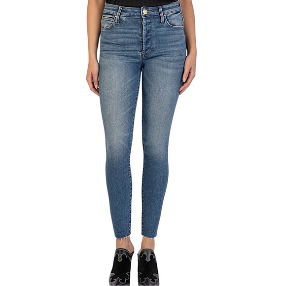 Kut from the Kloth Denim - KUT FROM THE KLOTH CHARLIZE HIGH RISE FAB AB CIGARETTE JEANS SZ 4 EUC